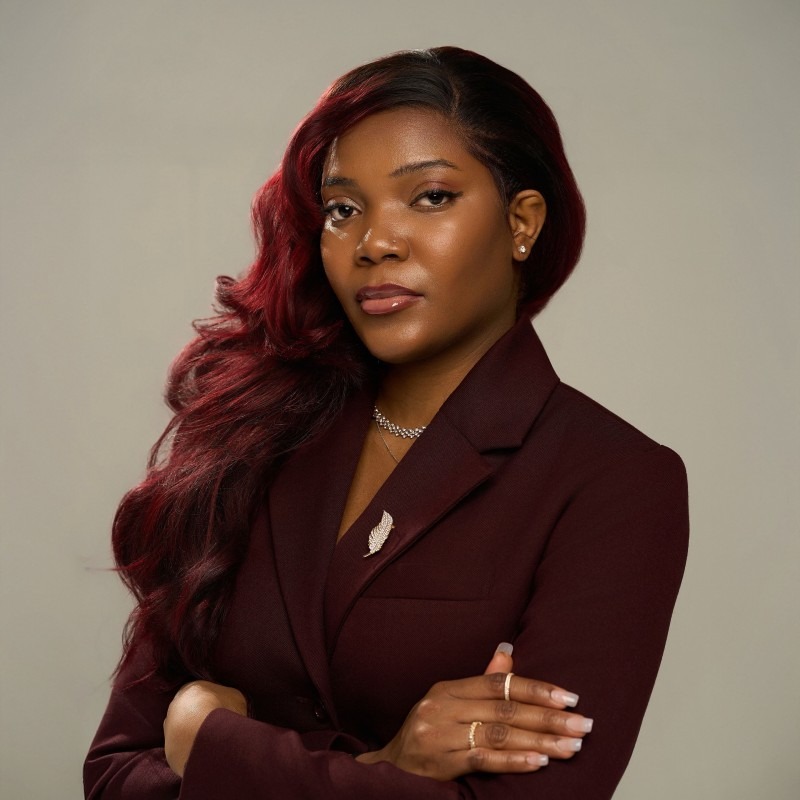 Portrait of Harriet Oghogho, founder of the STS Initiative